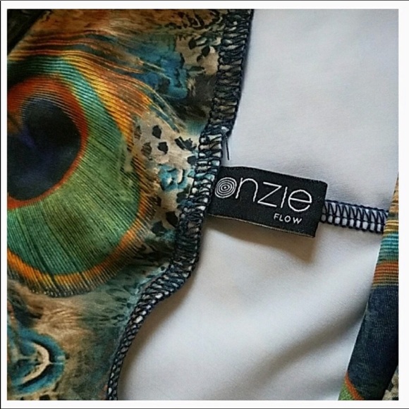 Onzie Peacock Green Long Leggings Size XS - Picture 5 of 7